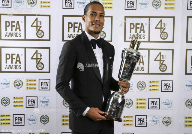 Fundaşul Virgil van Dijk (Liverpool), desemnat fotbalistul anului de Asociaţia engleză a jucătorilor profesionişti