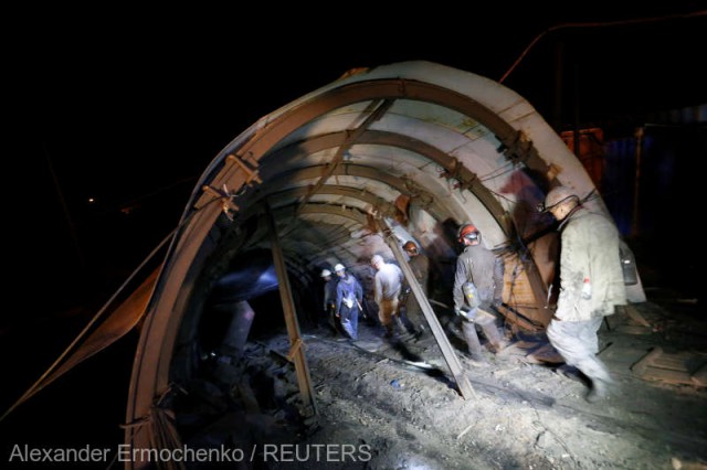 Ucraina: Trei morţi şi 14 dispăruţi după o explozie într-o mină provocată de o acumulare de gaz, în estul separatist