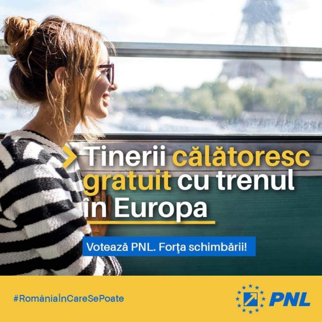 Tinerii pot călători gratuit cu trenul în Europa prin Programul „DiscoverEU”