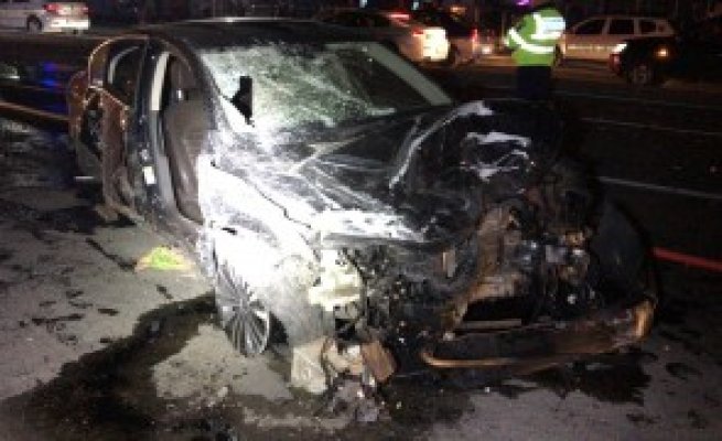 VIDEO O mașină a rupt țeava de gaze, lângă București, iar un restaurant a luat foc: Au fost trimise 5 mașini de pompieri și una de SMURD