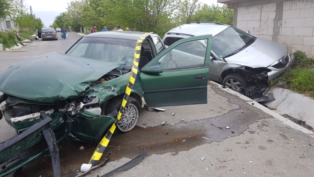 Accident rutier în județul Constanța: mașină proiectată în șanț!