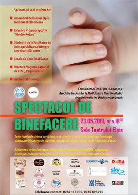 Spectacol caritabil pentru ajutarea Maternității Constanța