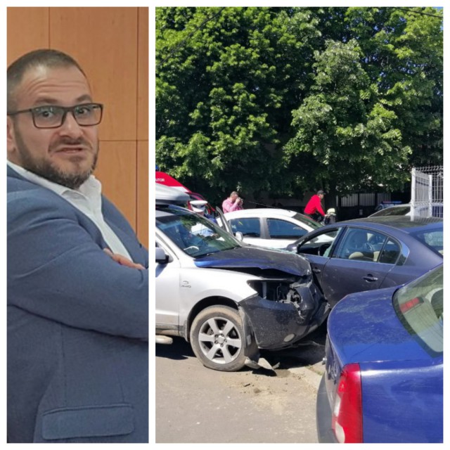 Horia Constantinescu, șeful de la Protecția Consumatorilor, implicat într-un accident cu mai multe mașini! VIDEO