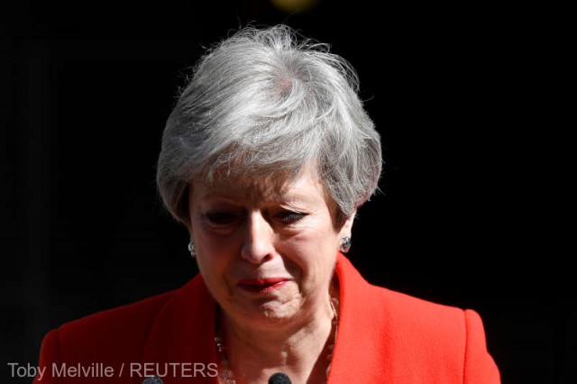 Regatul Unit: Theresa May a anunţat că va demisiona pe 7 iunie