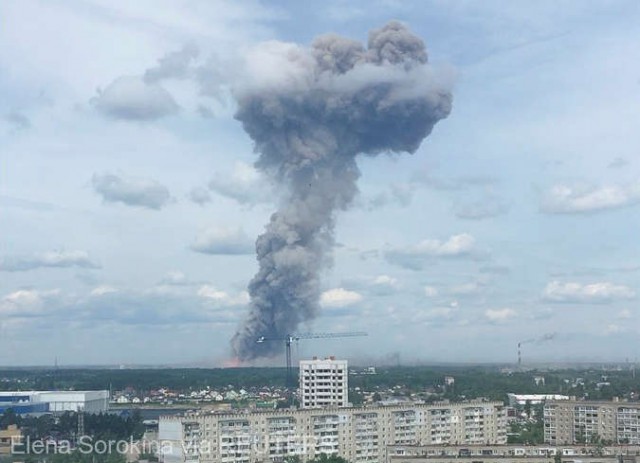 Rusia: Cel puţin 79 de răniţi în urma unor explozii într-o uzină de muniţii în oraşul Dzerjinsk