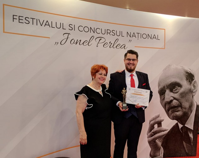 Mădălin Băldău, fost student al Facultăţii de Arte Constanţa, câştigătorul Festivalului „Ionel Perlea“