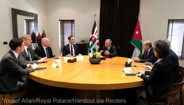 Planul de pace israelino-palestinian: Ginerele lui Trump s-a întâlnit cu regele Iordaniei
