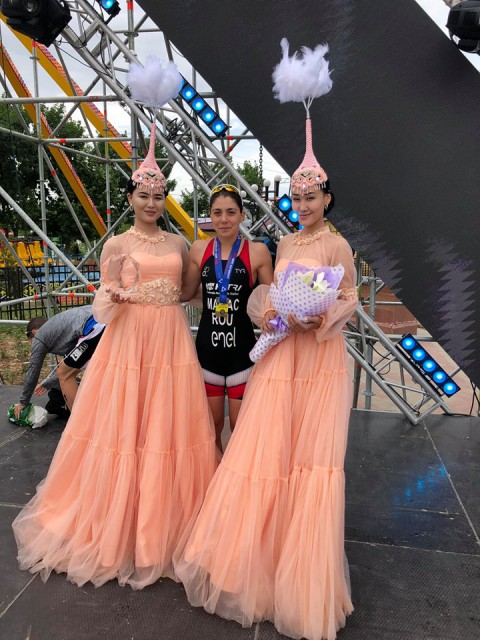Victorie pentru constănțeanca Antoanela Manac, la cursa de triathlon din Kazastan