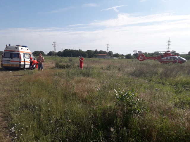 Accident rutier GRAV în Eforie! A intervenit elicopterul SMURD