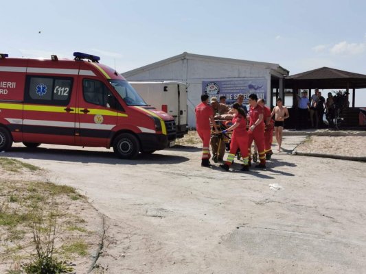 ACCIDENT în timpul SCUFUNDĂRII la Eforie Nord. Victima a fost resuscitată! VIDEO
