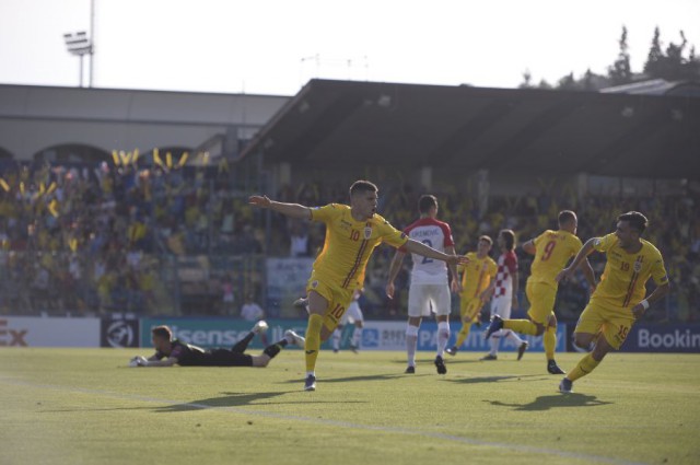 ROMÂNIA U21 - CROAȚIA U21 4-1! Victorie entuziasmantă pentru „tricolorii” lui Mirel Rădoi în debutul la EURO 2019
