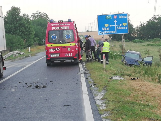 Accident rutier în județul Constanța: o persoană a fost rănită