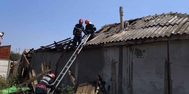 Incendiu în Cumpăna! VIDEO