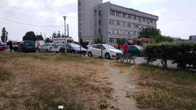 INCENDIU la Spitalul CF Constanța
