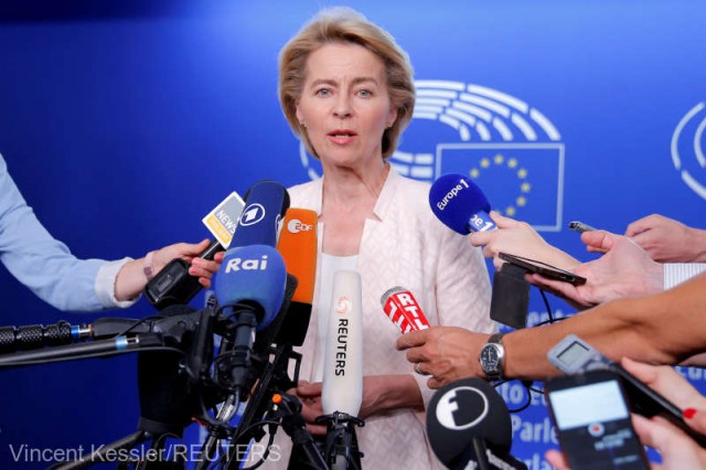 Ursula von der Leyen, candidata la preşedinţia Comisiei Europene, în campanie la Parlamentul European