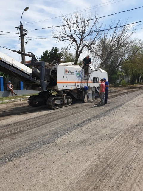 Lucrări de asfaltare şi modernizare, pe strada Nicolae Titulescu din Agigea