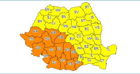COD GALBEN DE VIJELII ȘI AVERSE, la Constanța