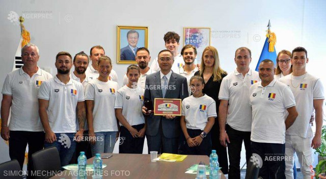 Nataţie: Înotătorii români, primiţi de ambasadorul Republicii Coreea înaintea Campionatelor Mondiale de la Gwangju