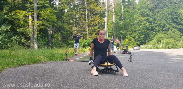 Sanie: Raluca Strămăturaru se pregăteşte pentru JO de iarnă pe asfalt
