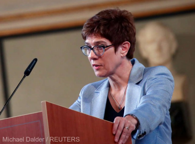 Germania: Şefa CDU, Annegret Kramp-Karrenbauer, viitor ministru al apărării