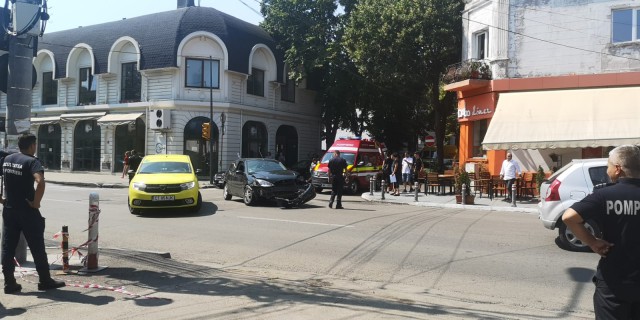 Accident rutier în centrul Constanței