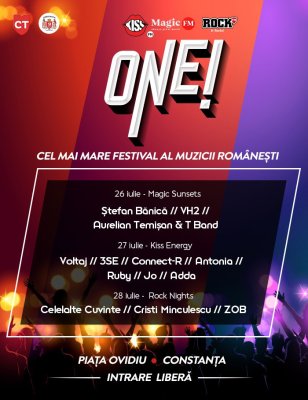 Începe ONE- festivalul muzicii românești, la Constanța!