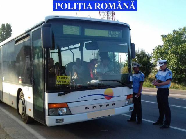 ACȚIUNEA TRUCK & BUS. Polițiștii verifică mijloacele de transport persoane