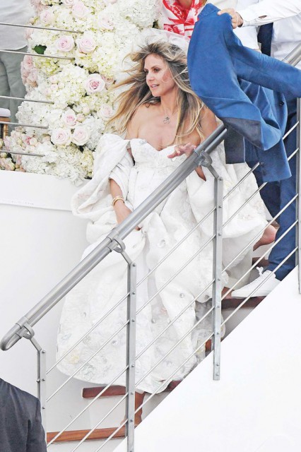 Heidi Klum s-a măritat pe un iaht de lux. Soțul ei e cu 16 ani mai mic