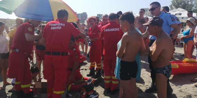 Copil la un pas de înec, în zona hotelului Malibu