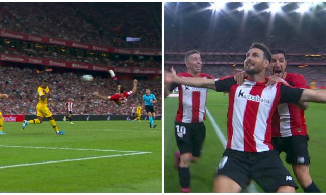 Bilbao - Barcelona 1-0. Veteranul Aduriz a dat lovitura în minutul 89, cu o superfoarfecă
