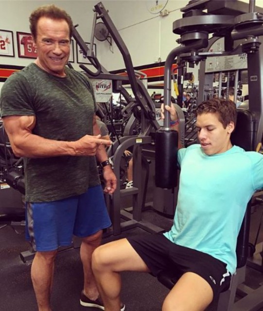 Joseph Baena seamănă tot mai mult cu tatăl său, Arnold Schwarzenegger