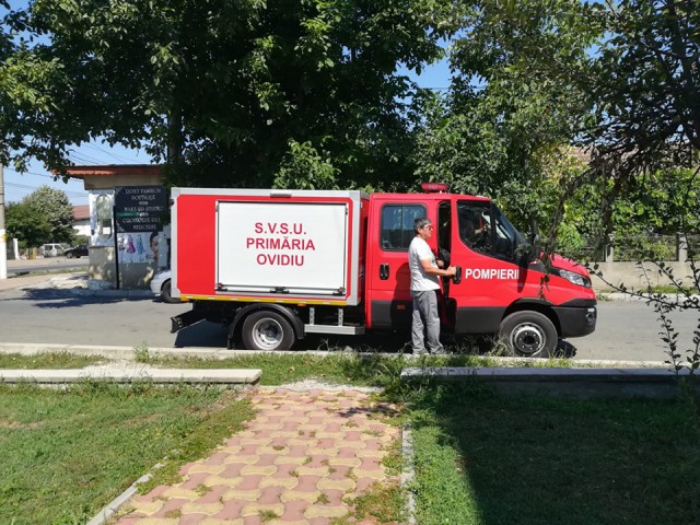 Primăria Ovidiu are, de la începutul săptămânii, o autospecială de stingere a incendiilor