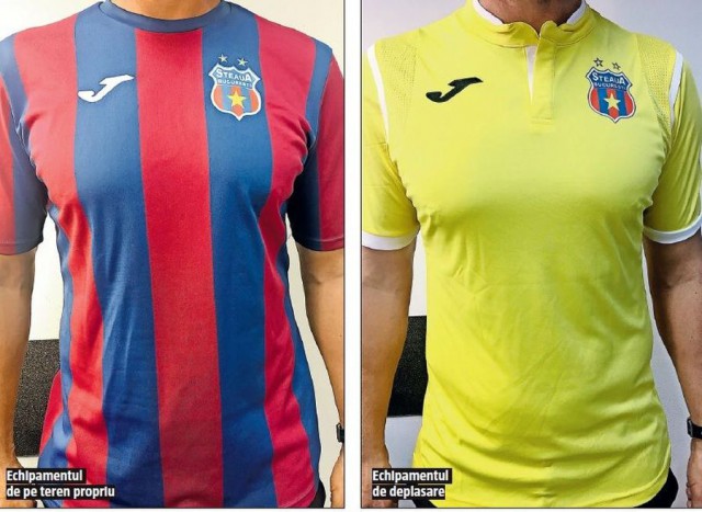 Aroganță la CSA Steaua: au „clonat” tricourile echipei lui Gigi Becali