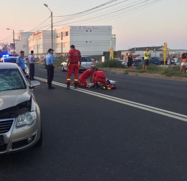 Accident rutier în Eforie: TURIST din Buzău, lovit de maşină! A MURIT!