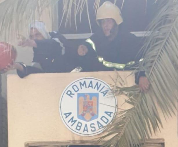 Ambasada României din Bagdad a ars parțial într-un incendiu