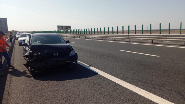 Accident rutier pe A2!