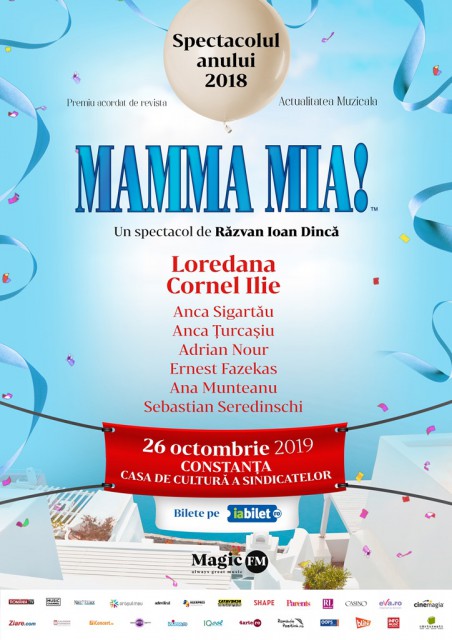 'Mamma mia', cel mai îndrăgit spectacol muzical ajunge la Constanța