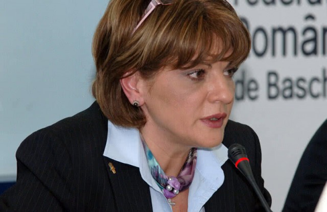 Baschet: Carmen Tocală, preşedintele de onoare al FRB, aleasă în conducerea FIBA