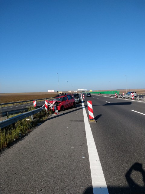 Accident rutier pe A2: trei persoane au fost rănite!
