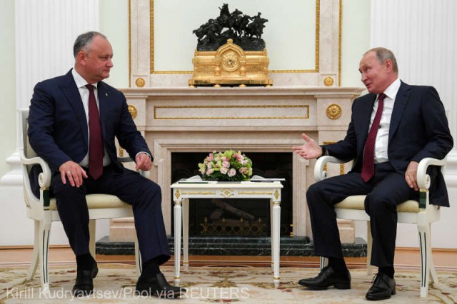 Republica Moldova: Dodon l-a informat pe Putin, la Moscova, despre rezultatele recentei vizite la Bruxelles