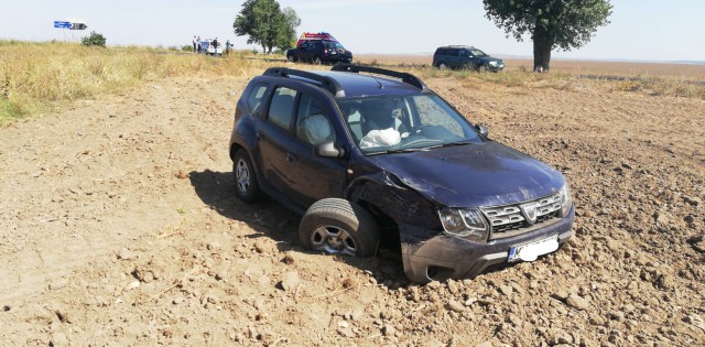 Șofer constănțean, acroșat de un alt autovehicul care se afla în depășire!