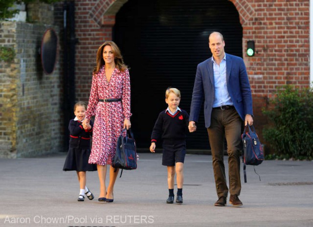Prinţesa Charlotte, în vârstă de patru ani, a început joi prima ei zi de şcoală
