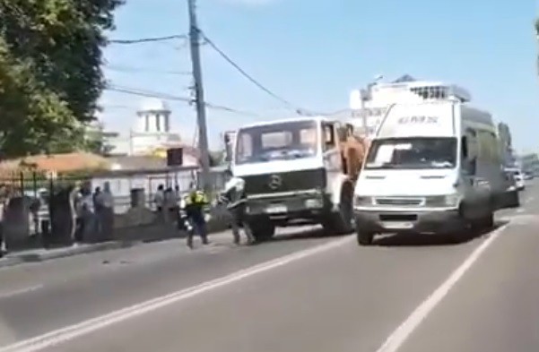 Accident rutier pe șoseaua Mangaliei! VIDEO