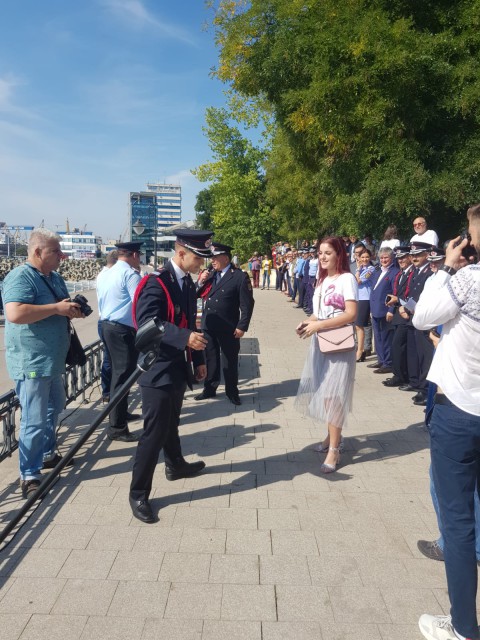 Cerere în căsătorie pe Faleza Cazinoului, de Ziua Pompierului