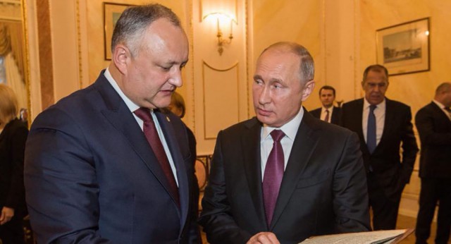 Igor Dodon îl aşteaptă pe Vladimir Putin la Chişinău în 2020, 'anul Rusiei în Republica Moldova'