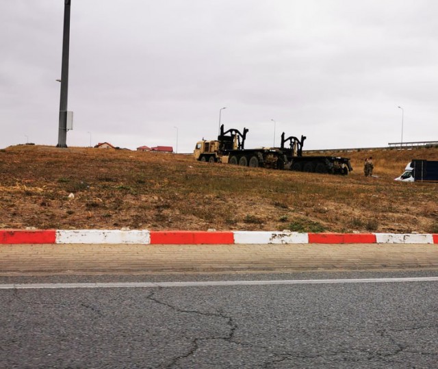 Accident rutier în zona sensului giratoriu de la Agigea: implicat un vehicul al MApN