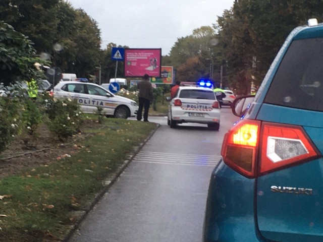 Accident rutier pe bulevardul Mamaia