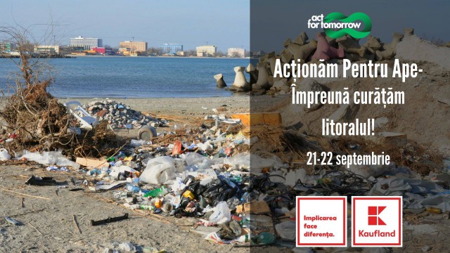 Începe programul de curățare de deșeuri a litoralului Mării Negre și a apelor din țară.
