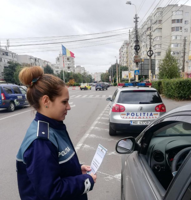 Polițiștii, acțiuni de prevenire în traficul rutier din Constanța