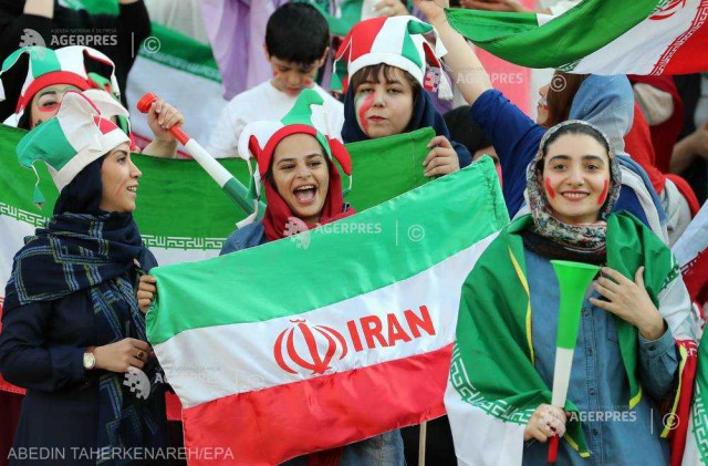 Meciul Iran - Cambodgia, încheiat 14-0, a fost urmărit din tribune de circa 3.500 de femei